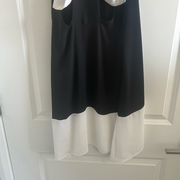 Bcbgmaxazria Women’s Sleeveless Black White Kylie Color Block Dress Size XXS - Picture 8 of 9